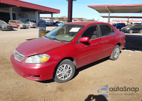 2003 Toyota Corolla Le z USA, uszkodzony, nr VIN JTDBR32E930042356